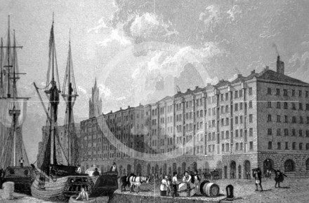 The Goree Warehouses, George's Dock, 1830